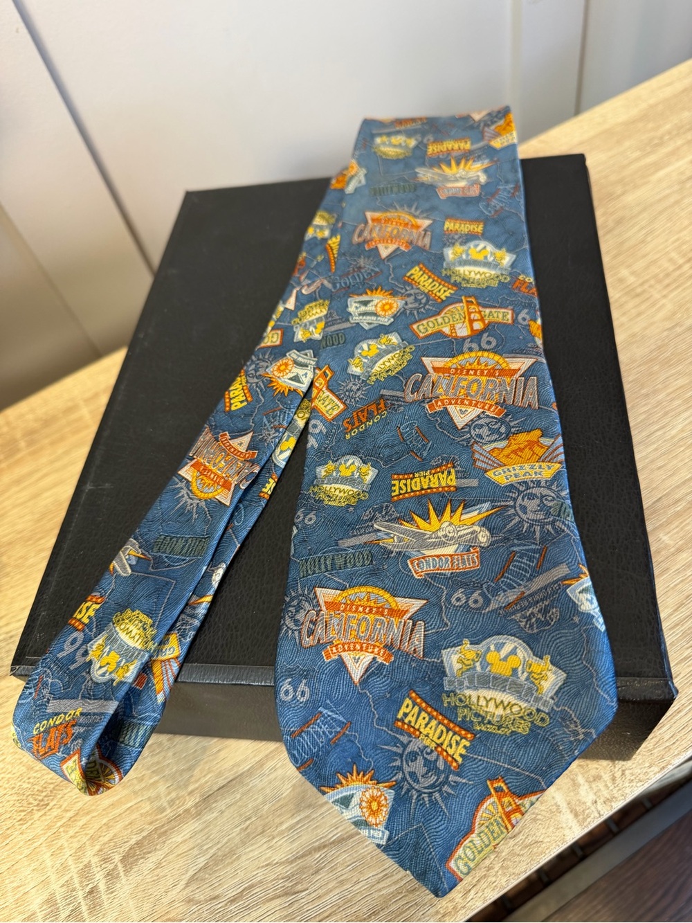 California Disneyland Disney Amusement Park Men's Ties Neckties 100% Silk